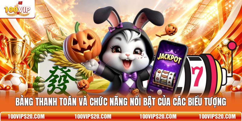 Bảng thanh toán và chức năng nổi bật của các biểu tượng