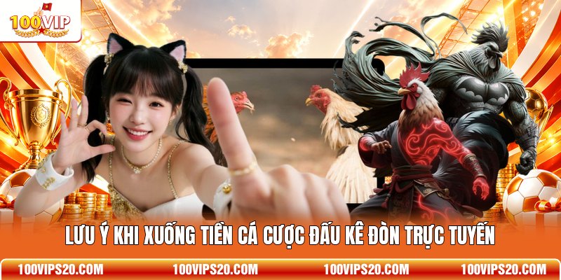 Lưu ý khi xuống tiền cá cược đấu kê đòn trực tuyến