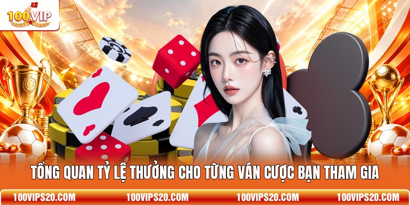 Tổng quan tỷ lệ thưởng cho từng ván cược bạn tham gia